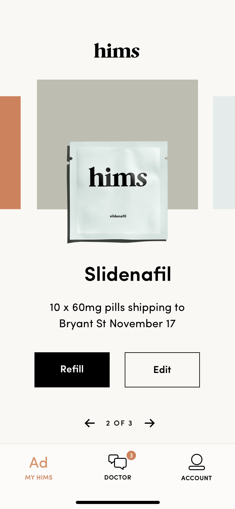 Home screen — exploration 2