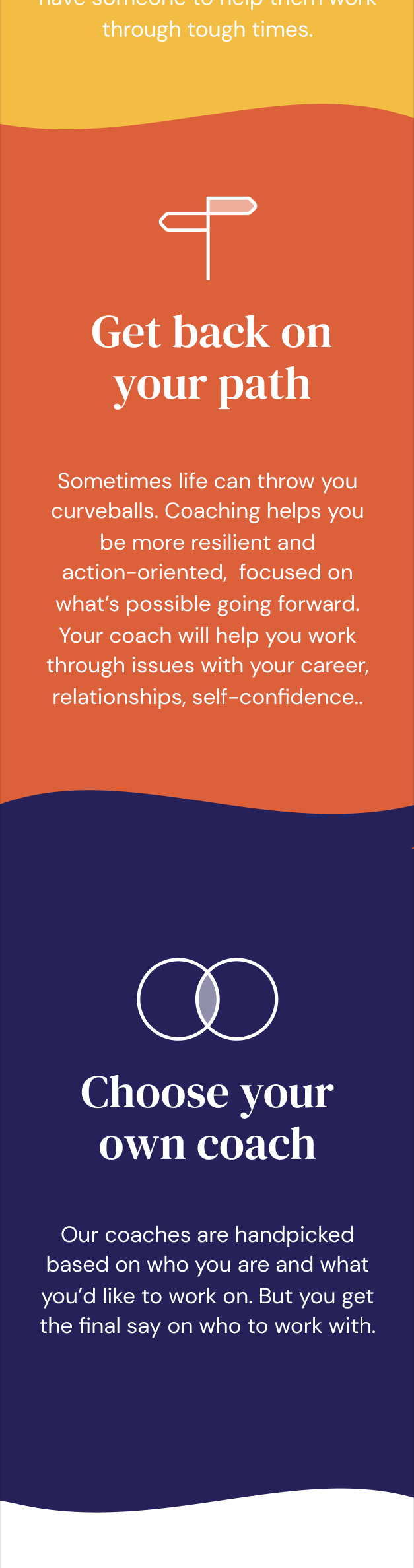 Sail landing page — value proposition